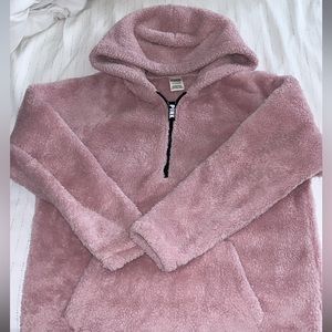 VS PINK baby pink fleece quarter zip!